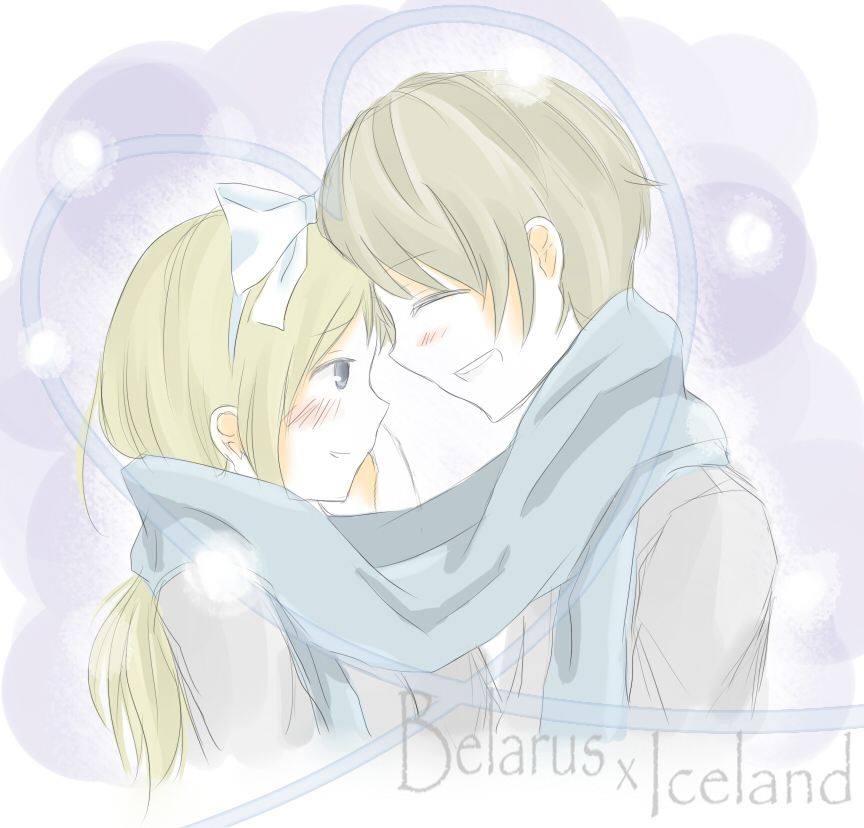 Iceland x Belarus - Hetalia