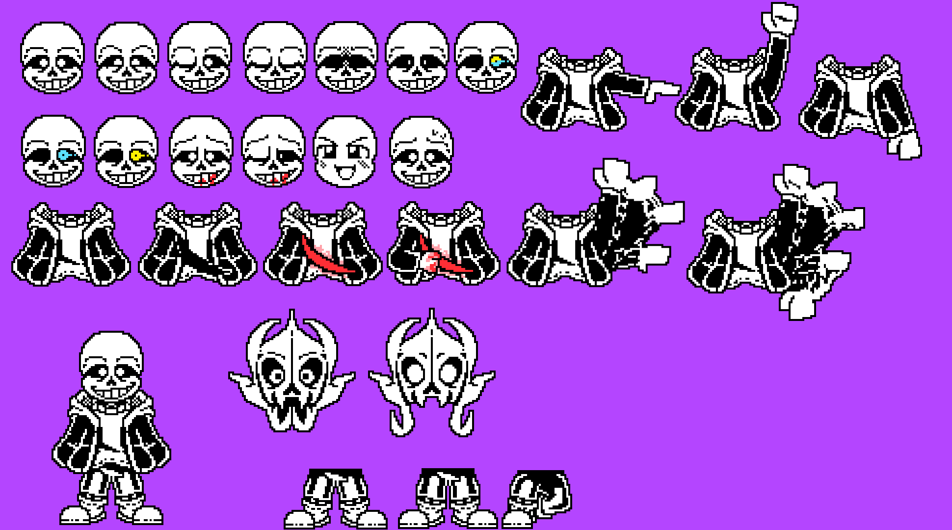 Sans sprite parts by SerianSans on DeviantArt