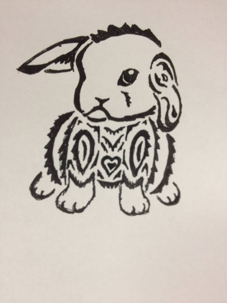 Tribal Bunny Tattoo by KacieVictoria on DeviantArt
