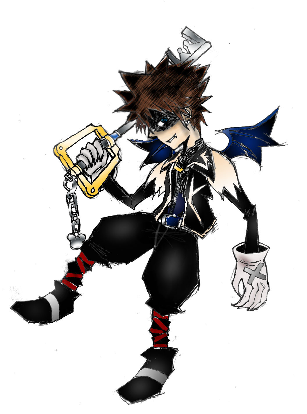 Sora halloween outfit colored