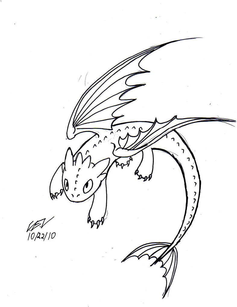 toothless line by AniCyborg on DeviantArt