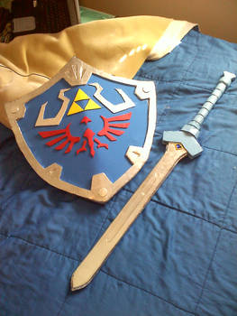 Final Goddess sword/Hylian sheild