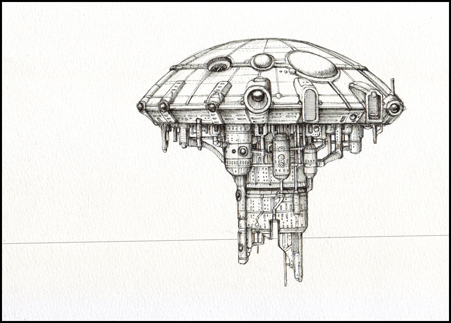 Colossus Hub -line-art