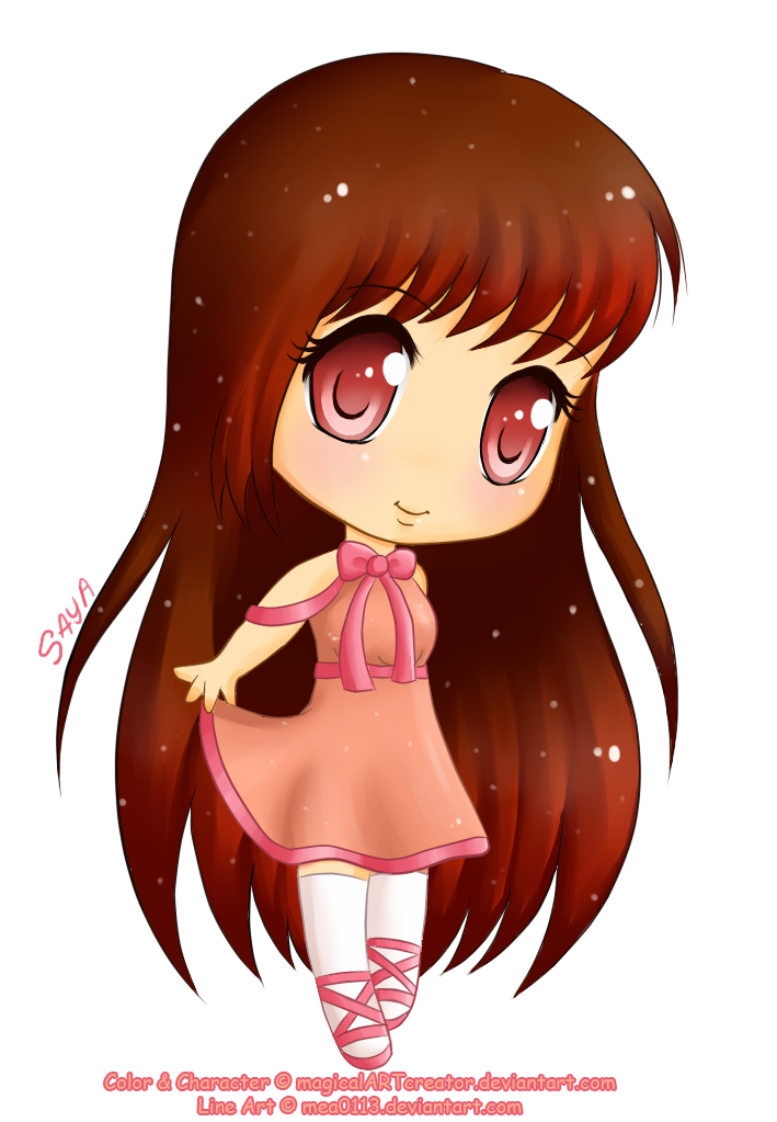 Saya chibi collab