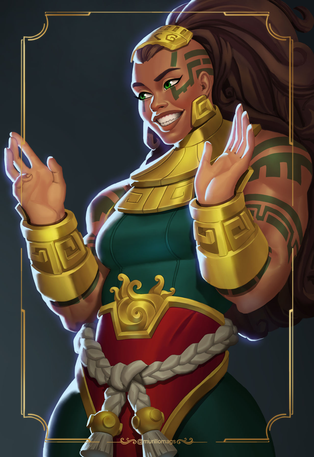 Leauge of Legends - illaoi by AllAroundSpaces on DeviantArt