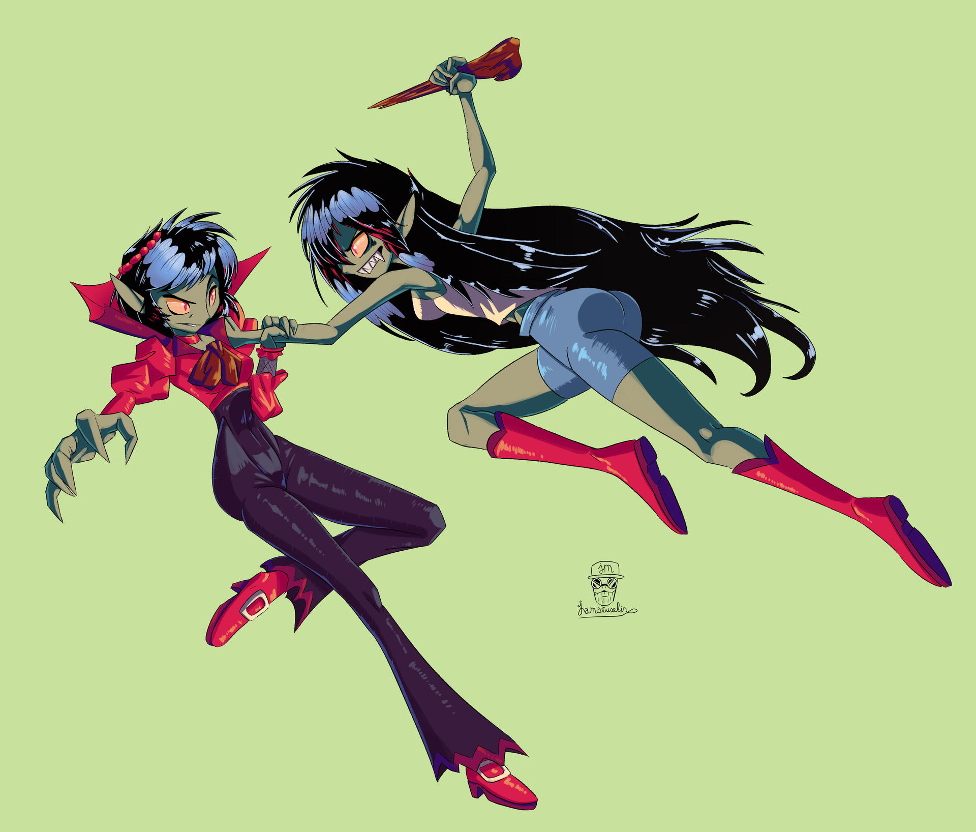Mace Line Marceline Vs Marceline by jamatuselin on DeviantArt