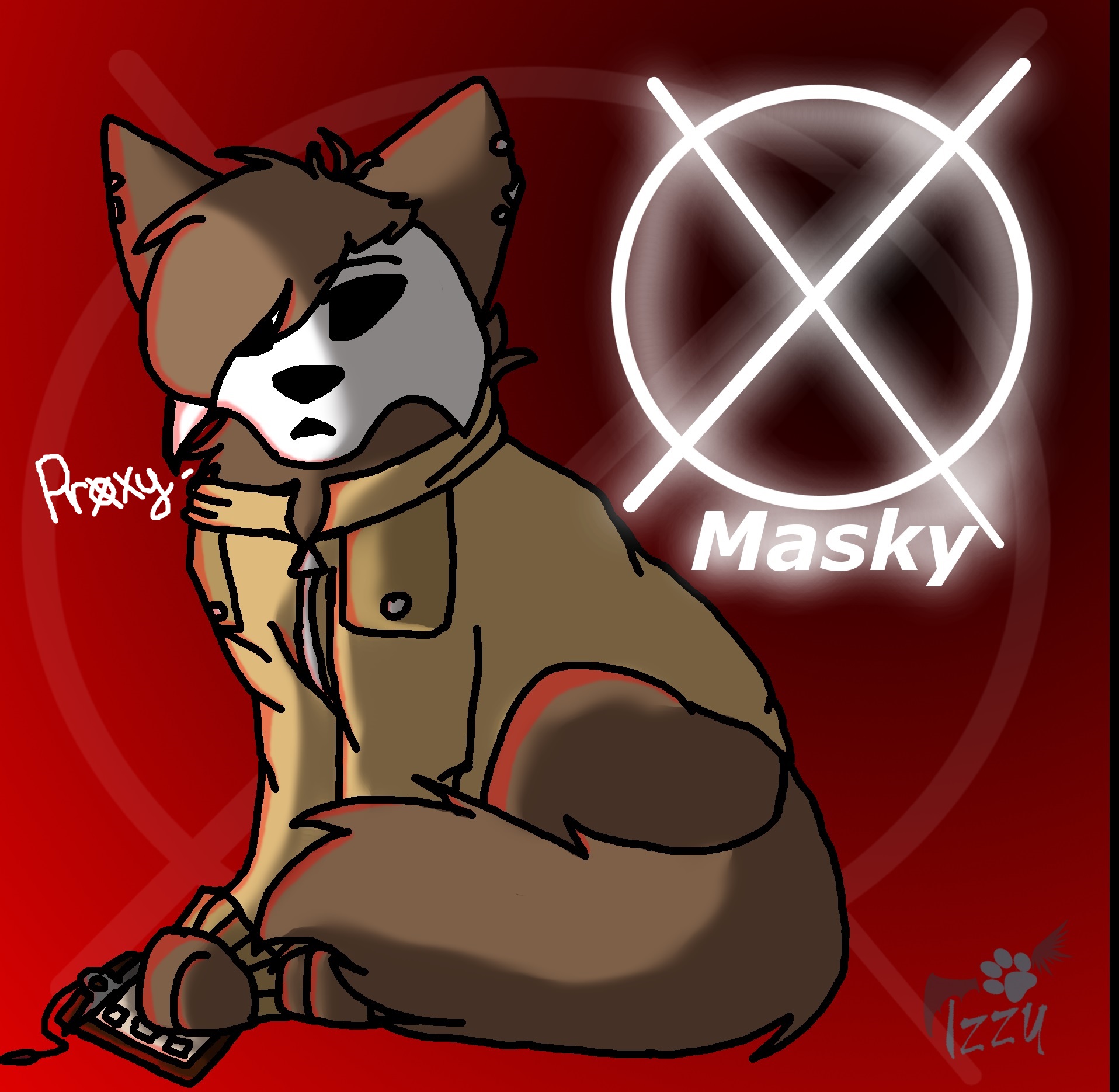 Masky Wolf Chibi-Proxy