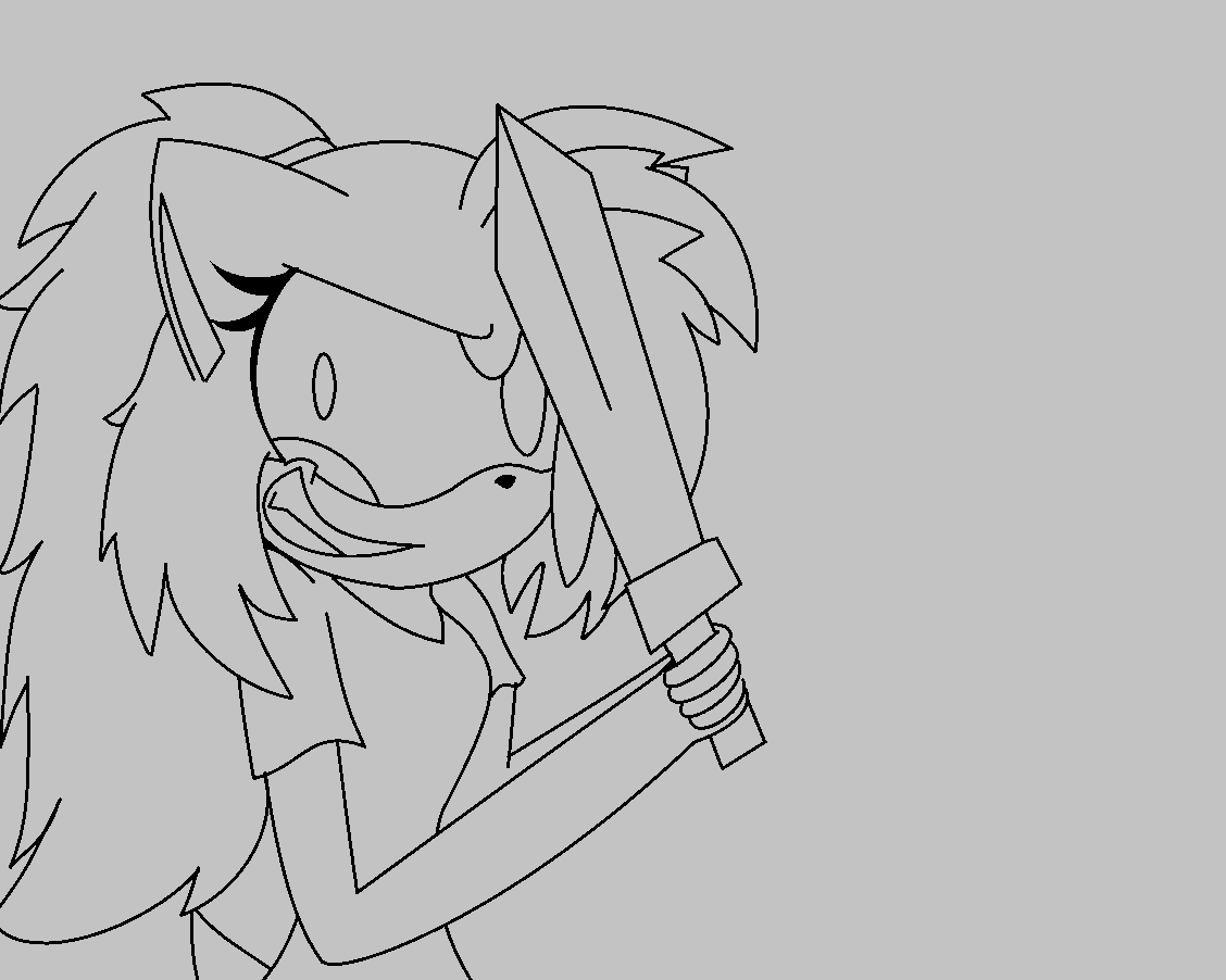 Crazed Lexy .:Lineart:.