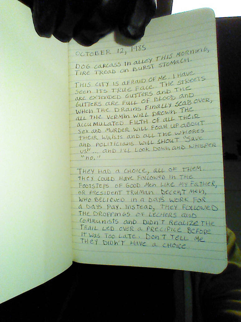 Rorschach’s Journal: October 12, 1985 by DocWatsonMD on DeviantArt