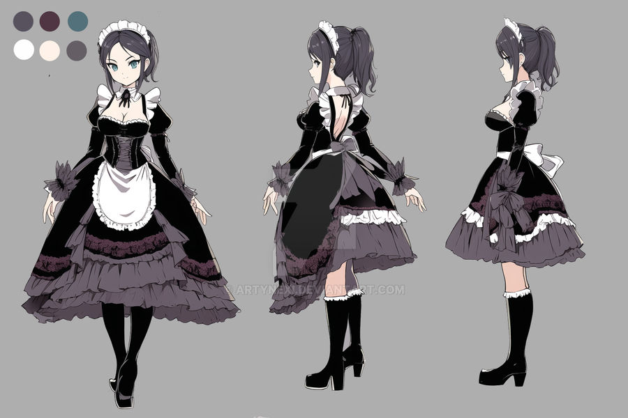 Gothic Maid by ArtyNexi on DeviantArt