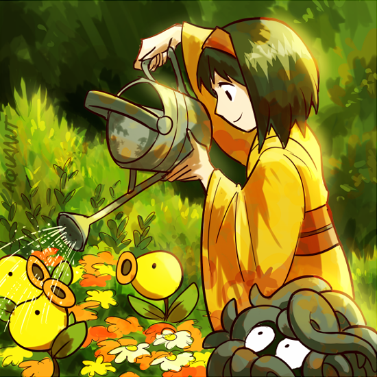 erika watering the bellsprout