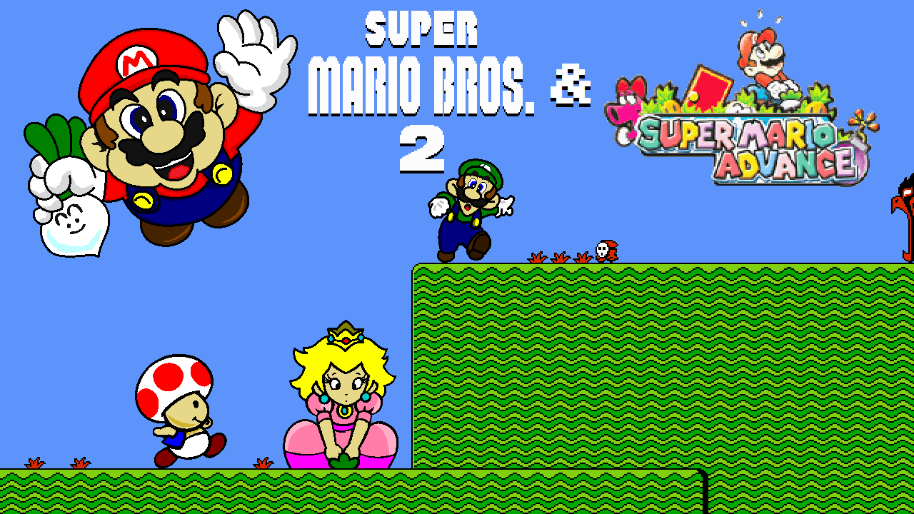 Super Mario Bros. 2 PT-BR 16-bit Logo by BMatSantos on DeviantArt