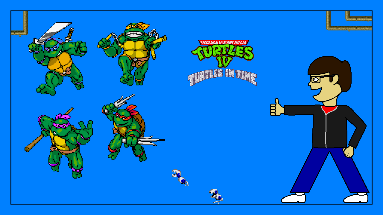 TMNT IV: Turtles in Time Title Screen