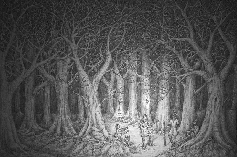 Bards in the Old Forest by lomehir