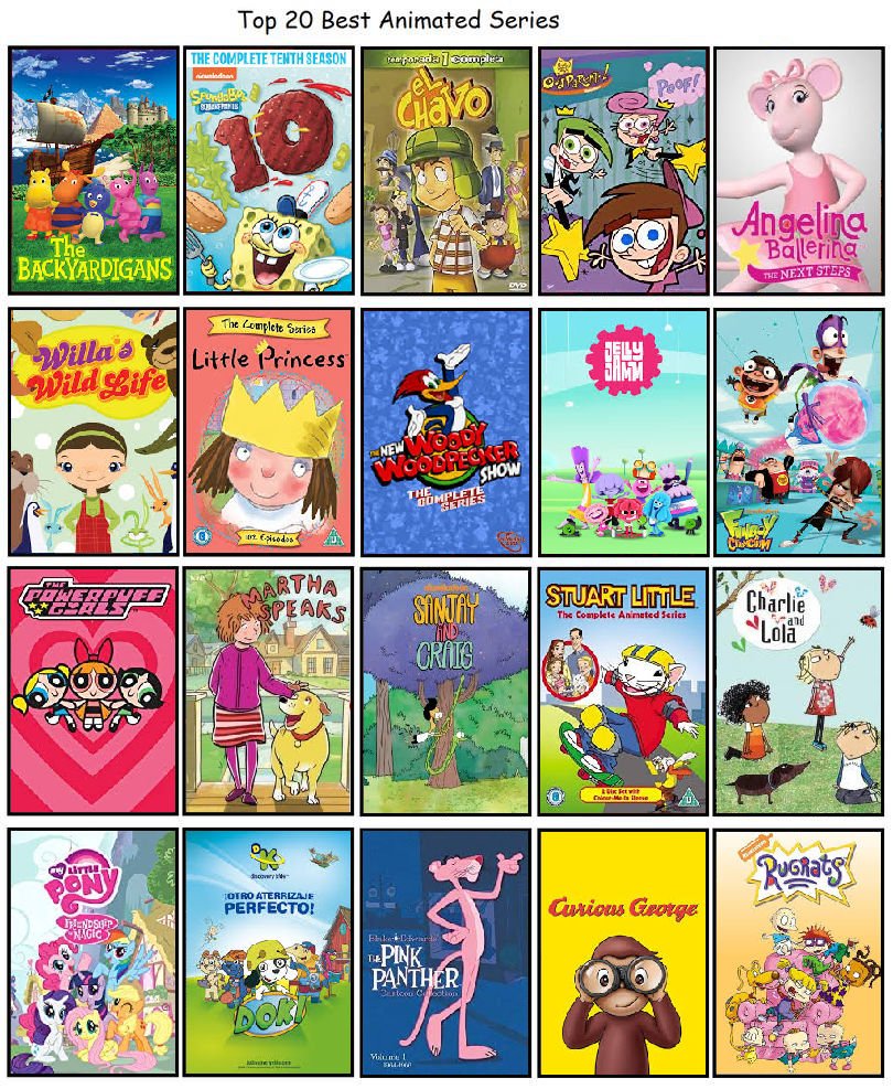 Top 20 Best Animated Series by nachidarcy on DeviantArt