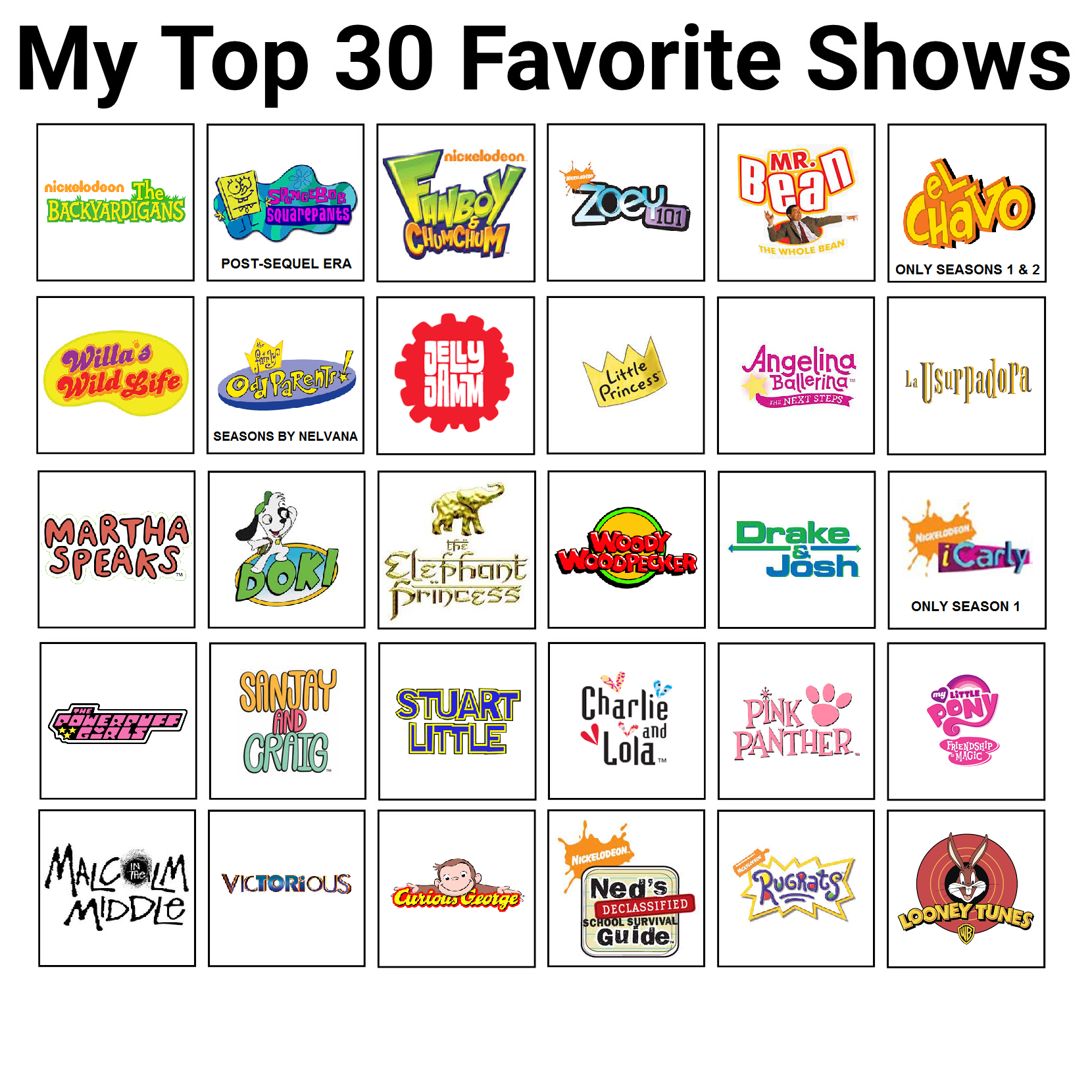 My Top 30 Favorite Tv Shows By Nachidarcy On Deviantart