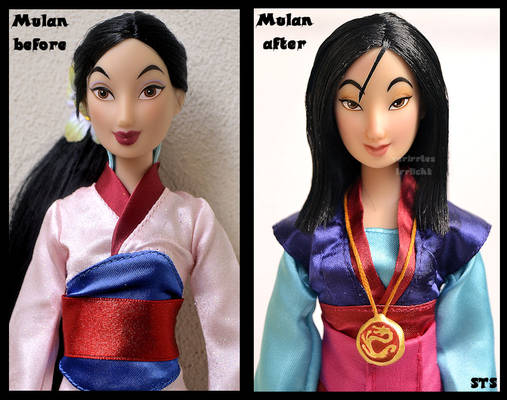 repainted ooak mulan - the girl who saved china.