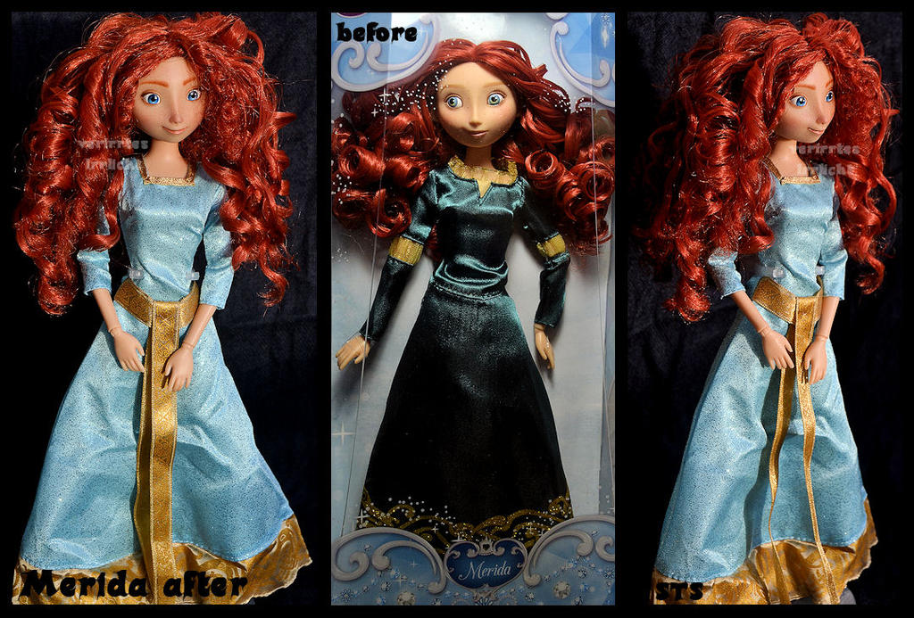 repainted ooak merida doll.