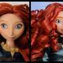 repainted ooak princess merida of dunbroch doll.