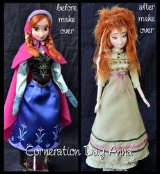 repainted ooak sleepy corneration day anna doll.