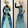 repainted ooak transformation let it go elsa doll.