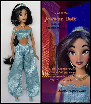 ooak repainted princess jasmine doll.