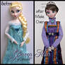 repainted ooak queen idun of arendelle doll.