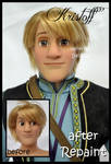 repainted ooak limited edition kristoff doll. by verirrtesIrrlicht