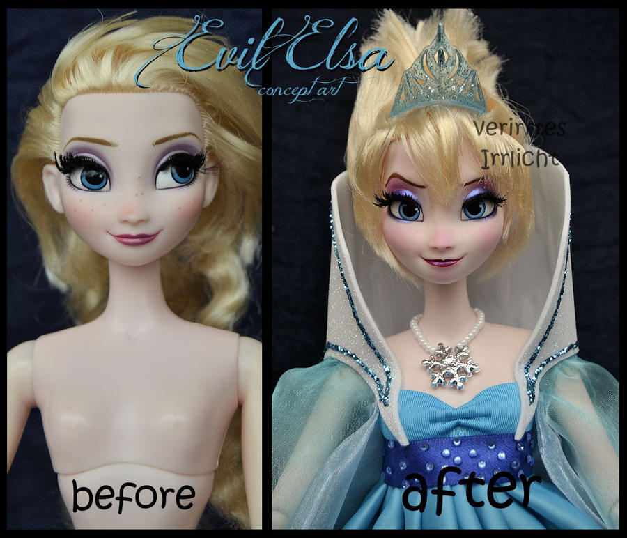 Elsa Rip Off ooak limited edition frozen concept art evil elsa. by verirrtesIrrlicht ...