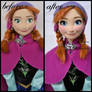 repainted ooak disney on ice anna doll.