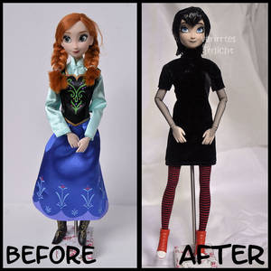 repainted ooak anna doll turned to mavis.