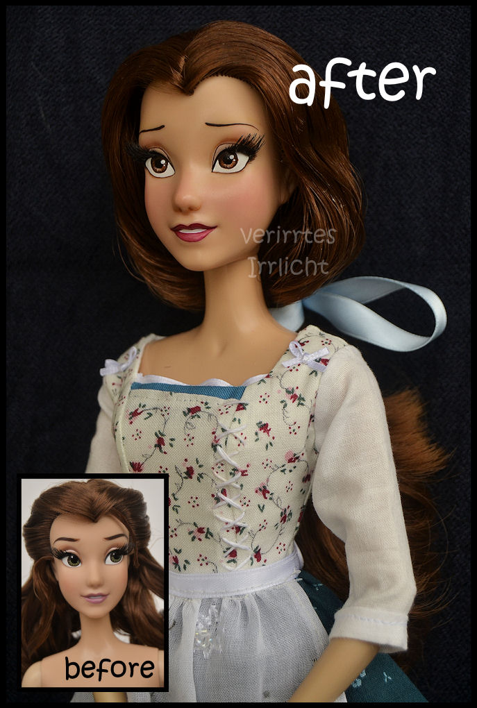 repainted ooak limited edition belle doll.