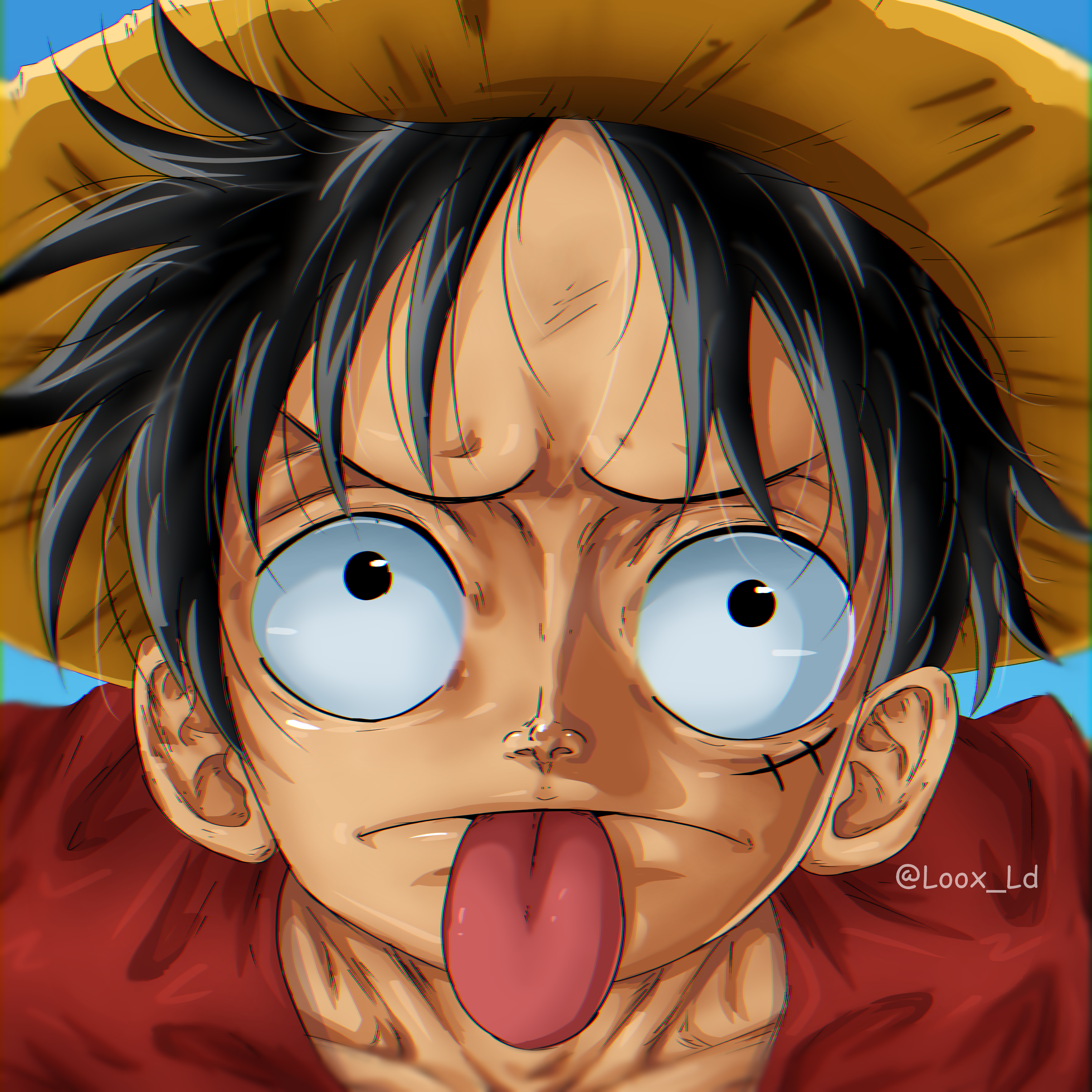 One Piece - Luffy redraw by Loox-Ld on DeviantArt
