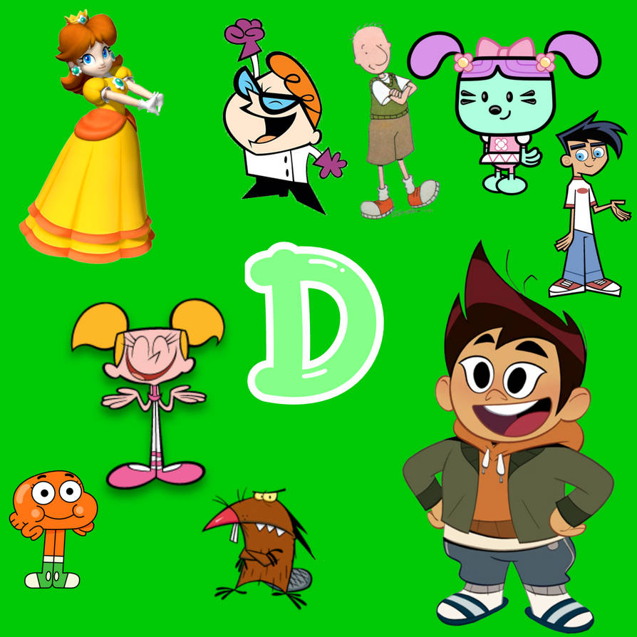 Character Alphabet Deluxe - D Characters by SweetRainbowCuteGir on