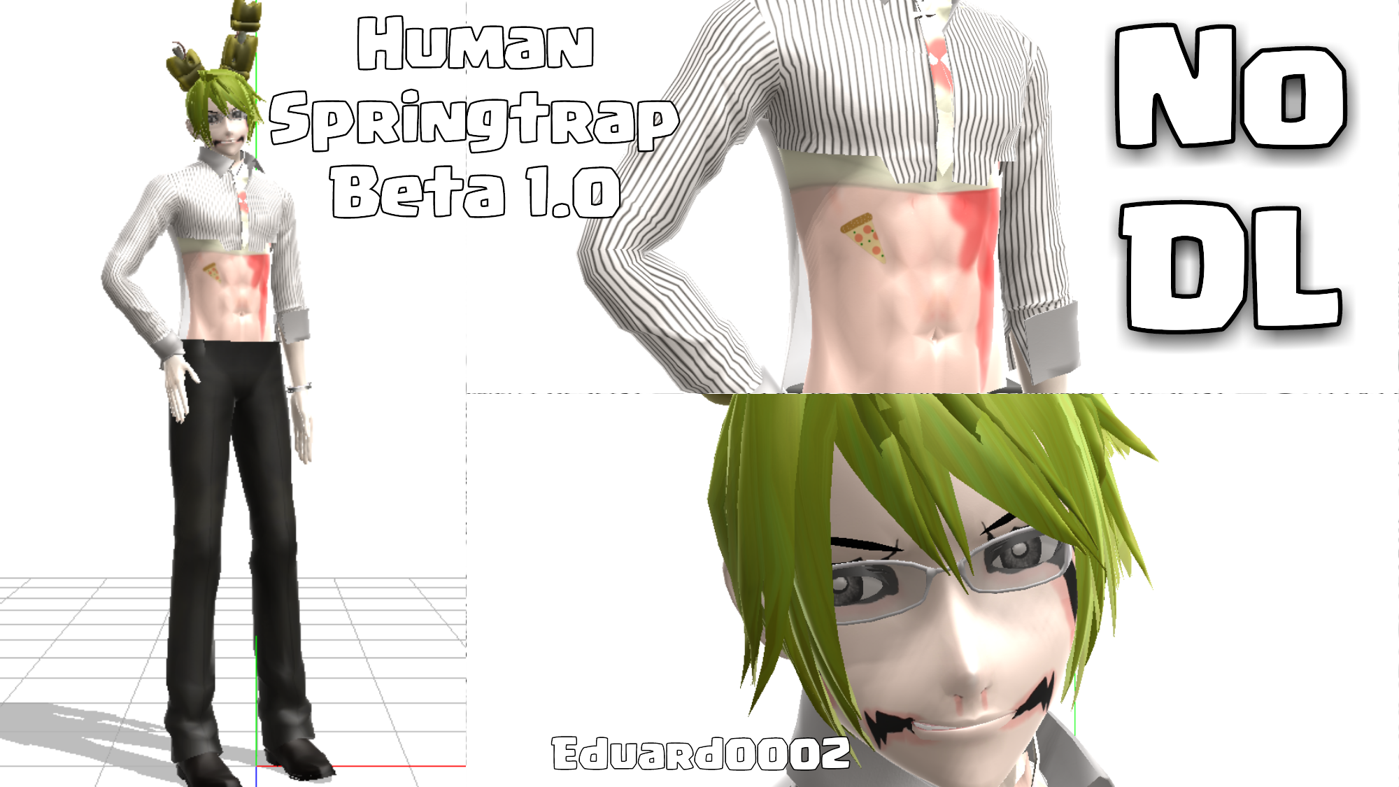 SPRINGTRAP (HUMAN/ANDROID/ANIME VERSION) by YaoiIsMyBet on DeviantArt