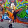 Making a graffiti.