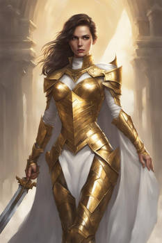 Woman In Golden Armor 3 