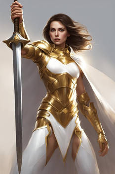 Woman In Golden Armor 4