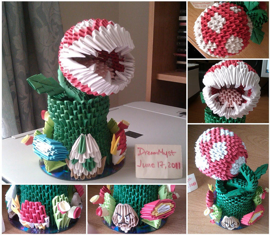 Piranha Plant - 3D Origami