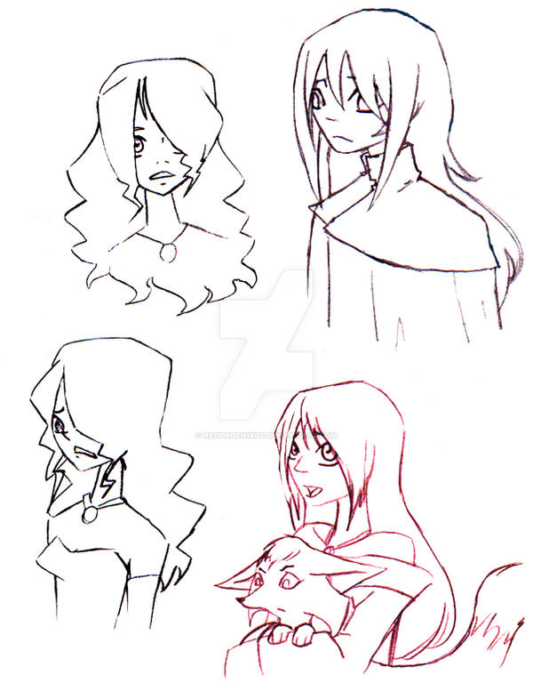 Character Design Rough Character Designs Rough by redphoenix03 on DeviantArt