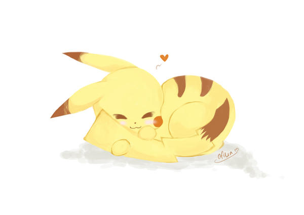 Shiny Sleeping Pikachu In Pokemon Camp by Alyssa-ThePikachu on