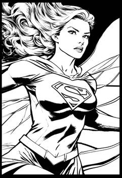 1960's Supergirl Coloring Page