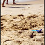 Playing on sand