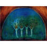 Sister Seasons original painting of four sisters