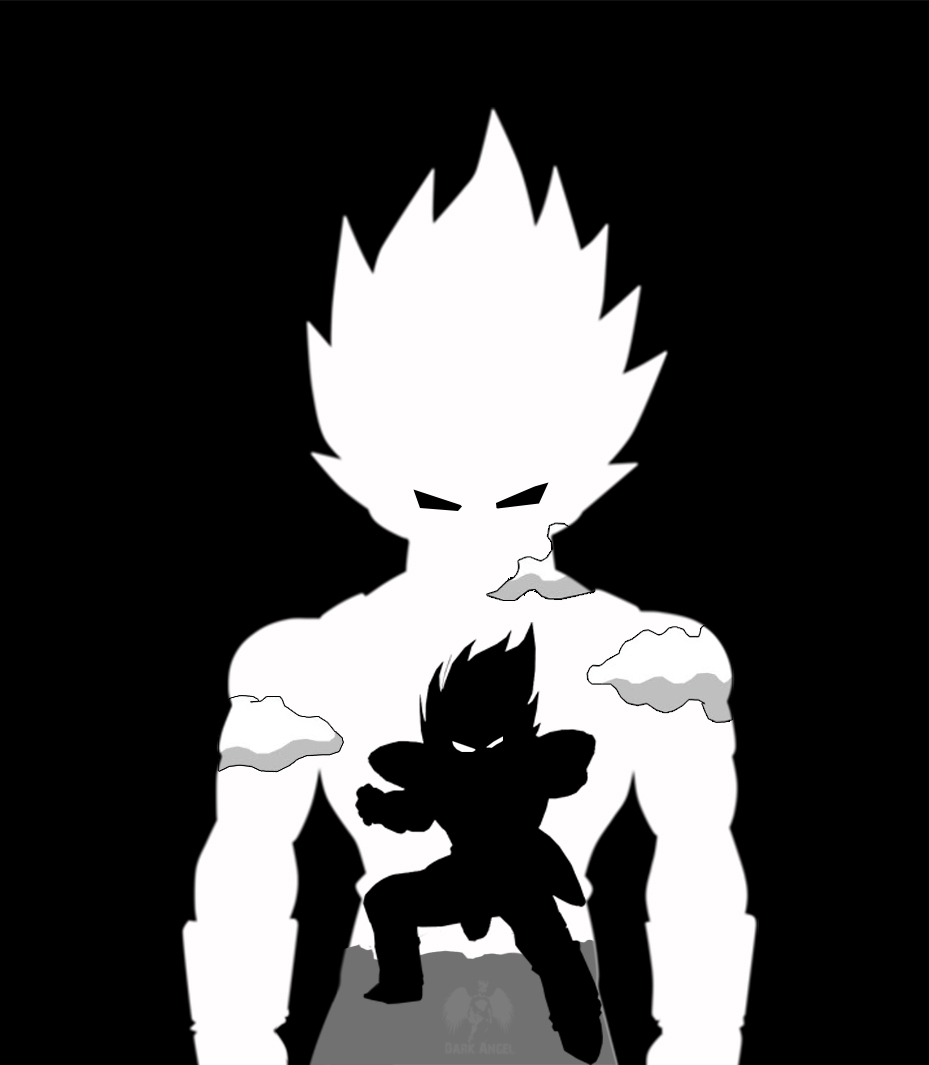 Vegeta shadow art