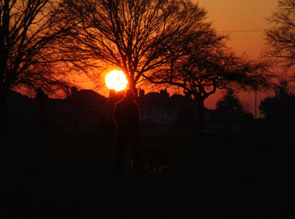 Sunset Walking