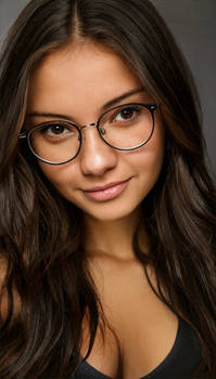 girl with glasses