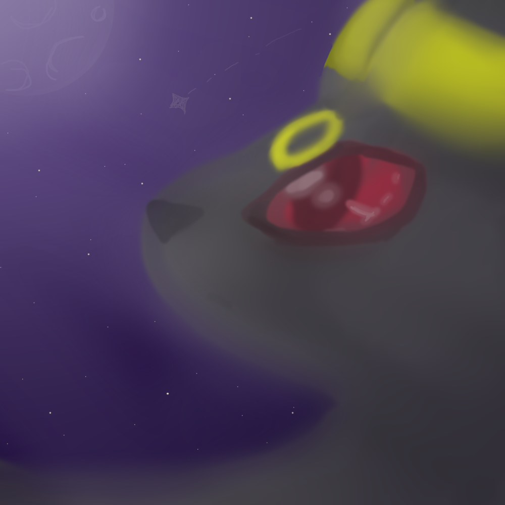 Umbreon under the night sky