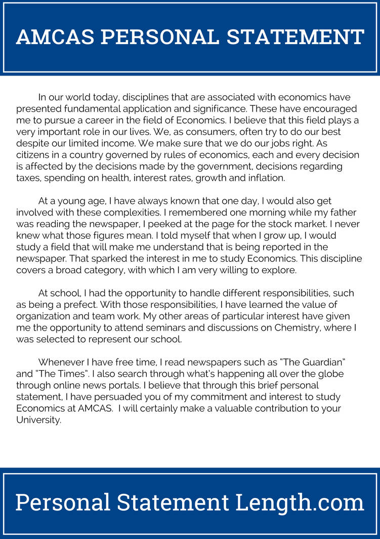 Amcas Example AMCAS personal statement sample by PSLength on DeviantArt