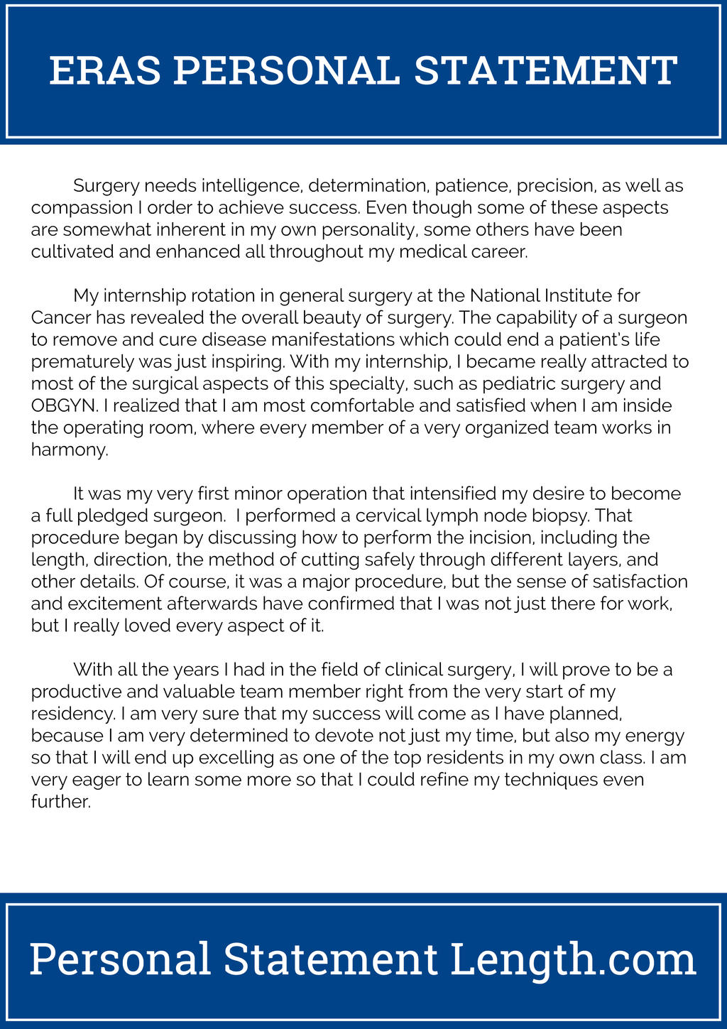 ERAS personal statement sample by PSLength on DeviantArt